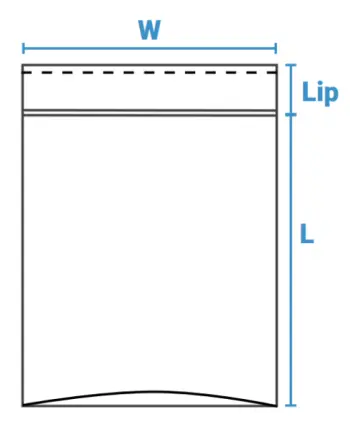 Reclosable Bag Dimension